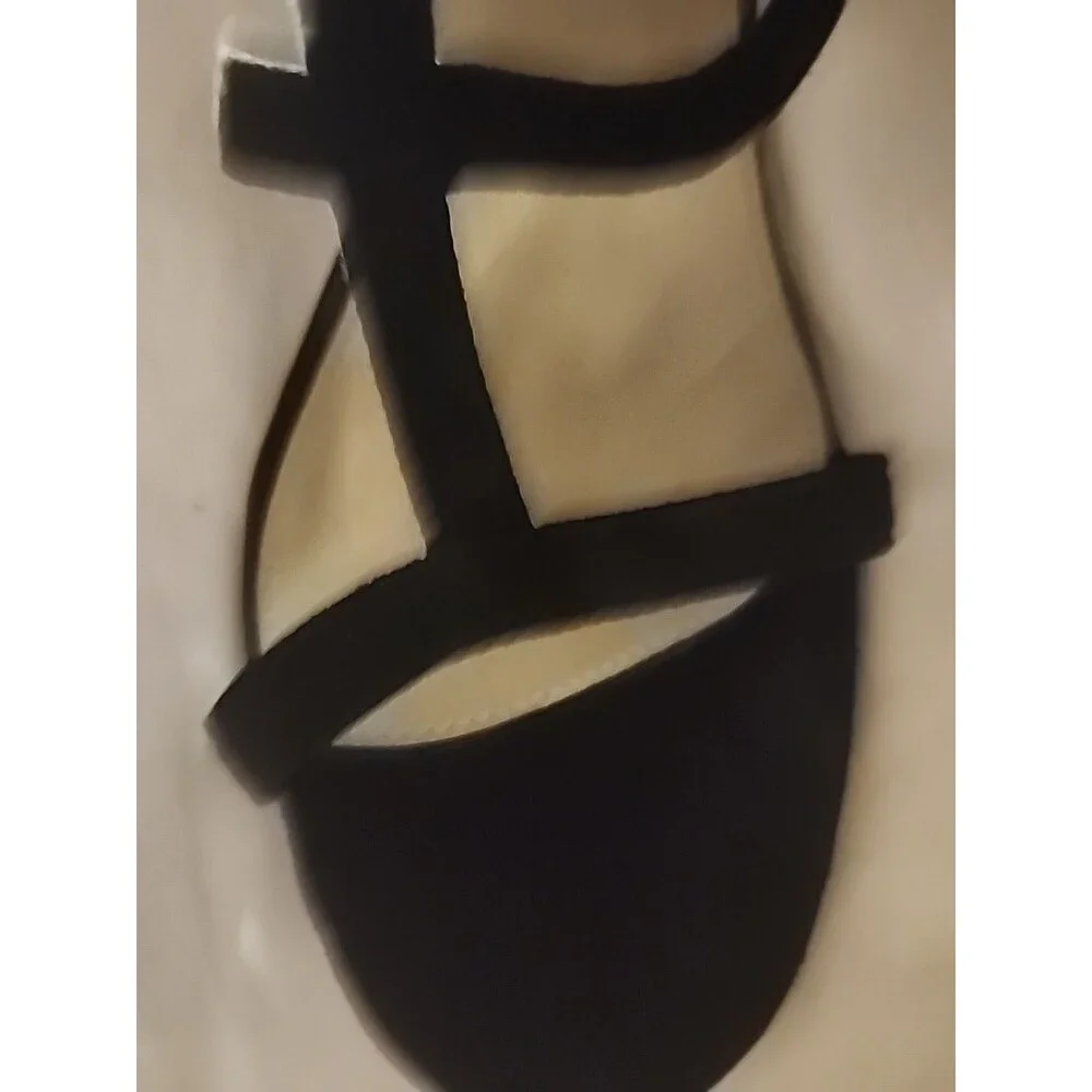 Ana A New Approach Women's Fringe Back Zipper Open Toe Shoe 4